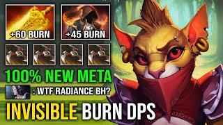 WTF Invisible Burning 105 Radiance Flame Cloak DPS 1v5 Solo Mid Bounty Hunter Carry Dota 2