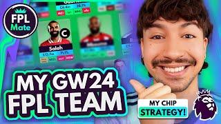 FPL GW24 TEAM SELECTION | Updated Chip Strategy!  | Gameweek 24 Squad, Transfers & Captain