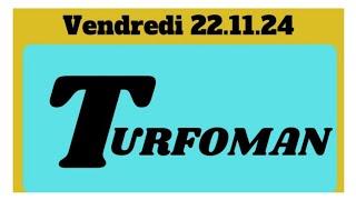 PRONOSTIC PMU QUINTÉ ANALYSE PAR TURFOMANIA DU 22.11.2024#france #belgique #suisse #