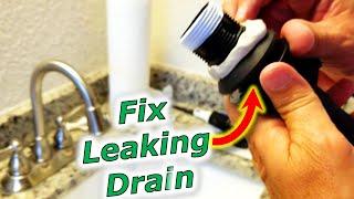 How To Fix Bathroom Sink Drain Leaks Underneath Gasket, Threads [SOLVED]