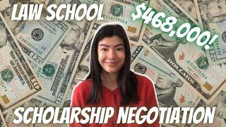 LAW SCHOOL MERIT SCHOLARSHIP NEGOTIATION: how I got $468,000 in merit scholarships