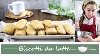 BISCOTTONI DA LATTE- ricetta biscotti per la colazione facili e veloci-La cucina di Rita