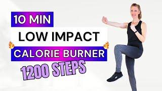 10 Min  1200 Steps LOW IMPACT CALORIE BURNER  Cardio Workout  No Repeats  Burn Fat