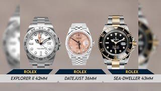 Trying to buy three Watches, Rolex Datejust 36mm, Explorer II 42mm and Sea-Dweller 43mm. Let's go!