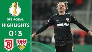 UCL-Contender with a clear win! | SSV Jahn Regensburg vs. VfB Stuttgart 0-3 | DFB-Pokal Round of 16