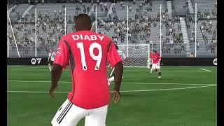 97 rated Hugo Sanchez nutmegs P. Maldini and scores.
