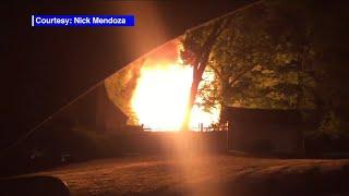 Explosion and fire damages homes in North Plainfield, NJ