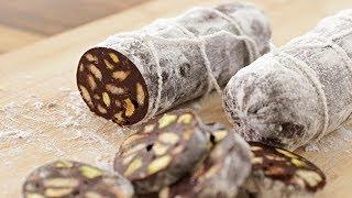 Chocolate Salami Recipe | How to Make Chocolate Salami Dessert