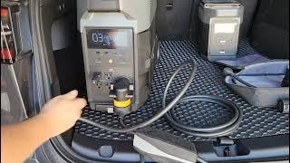 Charging a Tesla with the EcoFlow DELTA Pro! 15 and 30 amps