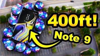 Can 50 Pop Sockets Protect Galaxy Note 9 from 400 FT Drop Test?