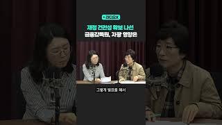 재정 건전성 확보 나선 금융감독원, 자광 영향은 [라디오 X] #shorts