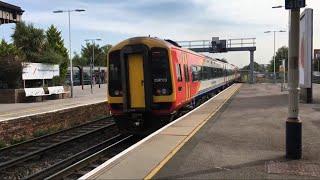 *Rare* SWR 159013 missing middle coach @ Basingstoke - 30/8/18