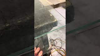 Process to cut tempered glass