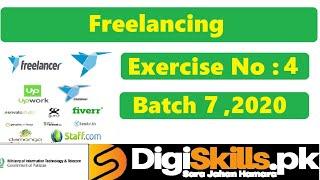 Digiskills - Freelancing Exercise 4 Solution Batch 07 | Hands-on Exercise No.4 || Batch 7