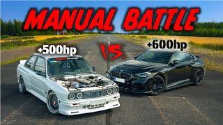 UUSI VS. VANHA | BMW E30 500HP VS. 600HP BMW M2 G87 | KIIHDYTYSKISA