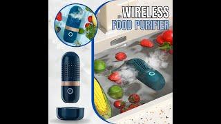 Wireless Food Purifier - USB Rechargeable Vegetable and Fruit Cleaning Machine