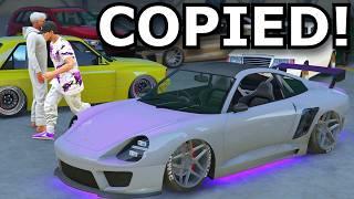 Nobody Knew I Had Copied A Car From Freemode & Brought It To A Car Meet In GTA Online