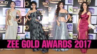 Zee Gold Awards 2017 Red Carpet | Divyanka Tripathi, Mouni Roy, Adaa Khan