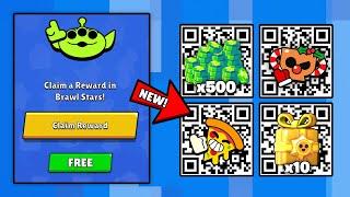 FREE!  x10 RANDOM GIFTS  GEMS AND PIZZA QR CODE | BRAWL STAR QR CODE 2024 | BRAWL STARS NEW UPDATE