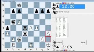 Standard Chess #56: IM Bartholomew vs. akibael (Budapest Gambit)