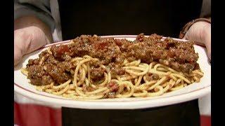 How to Make Alton's Spaghetti and Meat Sauce | Food Network