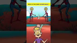 Who is the fake spiderman ? #puzzle #brainteaser #quiz #logicpuzzle #mystery #logicpuzzle #riddle