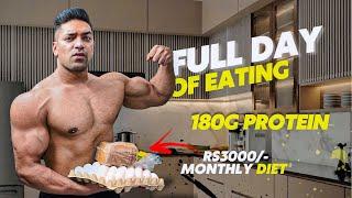 180g Protein In ₹3000 Monthly Diet | Low Budget  Full Day Of Eating