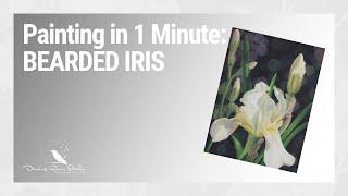 Acrylic Painting in 1 minute: BEARDED IRIS