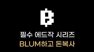 바이낸스 투자받은 BLUM / 필수 에드작 시리즈