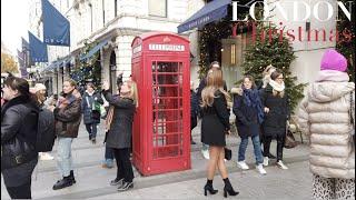 Bond Street | Luxury Christmas Shopping | London Christmas 2022 [4K HDR]