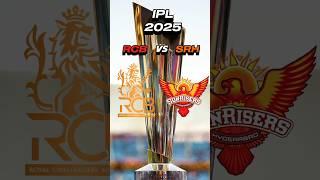 RCB vs SRH in IPL 2025