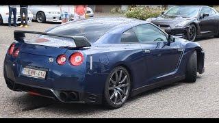 Nissan R35 GT-R & R33 Skyline GTR Accelerations (+Anti-lag, Exhaust sound, Backfires)