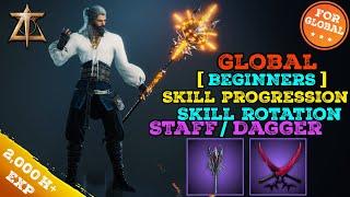 Throne And Liberty Staff Dagger Skill Progression and Rotation Full ShowCase