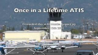 A once in a lifetime ATIS report - 9/11 2001