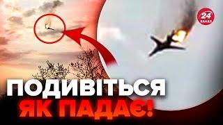 На Росії ПАЛАЄ літак Ту-22М3 - ВІДЕО! Винищувач ВПАВ після АТАКИ по Україні