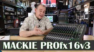 New Mackie ProFX16v3 16-Channel 4-bus Professional Effects Mixer with USB