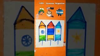 ++ flag drawing #republicday #subscribe #tricolor #drawing ️ #viralvideo #ytshorts #shorts