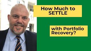 How much will Portfolio Recovery settle for in 2025?