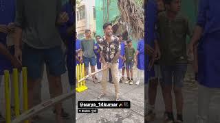 Supla shot in gully cricket ft. Surya | Mumbai Indians