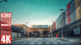 63rd Street: Driving in Southside Chicago 4K: Streets of the Americas