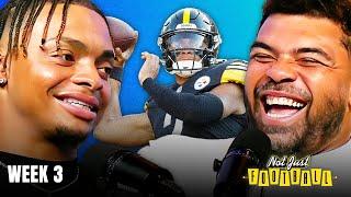 Beating the Chargers with Special Guest: Justin Fields | Ep. 88