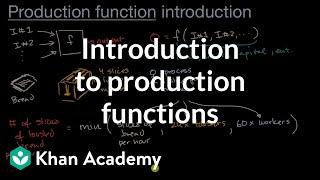 Introduction to production functions | APⓇ Microeconomics | Khan Academy