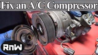 How to Diagnose and Replace an A/C Compressor Coil, Clutch and Bearing on Your Car