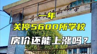 全国一年关停5600所学校，房价还能上涨吗？