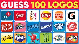 Guess The Logo In 3 Seconds | 100 Most Popular Food & Drink Logos