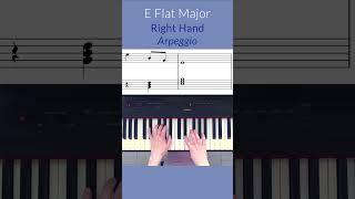  Scales + Arpeggios In E Flat Major! #pianopatterns #beginnerpiano #eflatmajor