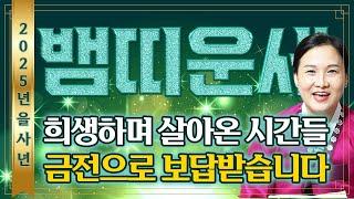 '10년 대운' 들어옵니다 / 2025년 미리보는 을사년 뱀띠운세! 신년에 운명이 바뀌고 말년에 꽃이 핀다! 최고의 신년을 맞이한다! 53년생 65년생 77년생 89년생 뱀띠 운세