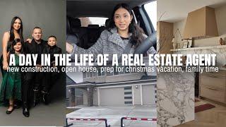 DAY IN MY LIFE AS A REAL ESTATE AGENT | new construction, open house, holiday vacation prep + more!