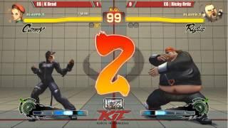 KIT Top 8 - K-Brad (Cammy, Decapre) vs Ricky Ortiz (Poison, Rufus) - USF4