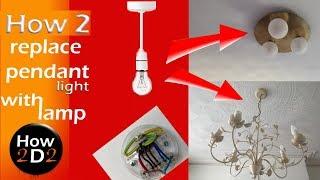 How to replace ceiling rose pendant light with New Lamp Installing new lamp wiring uk